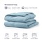 Lightweight Summer Down Blanket King Steel Blue Goose Down Fiber Comforter